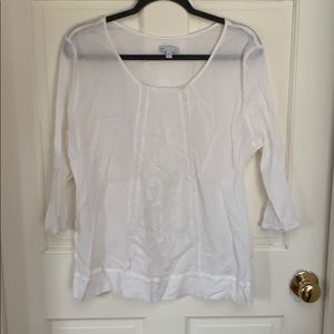 100% embroidered cotton top